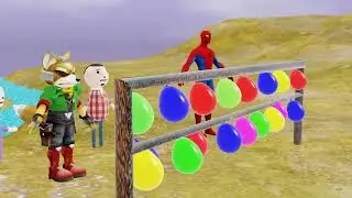 outdoor fun with Flower Balloon and learn colors for kids by animation video