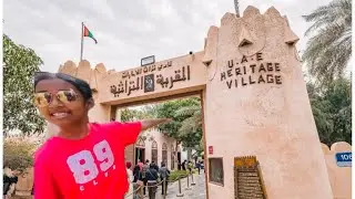 Exploring Old UAE Traditions at Heritage Village | Cute Kids Travel Vlog | Abu Dhabi
