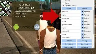 ‼️GTA SA 2.11 ANDROID MODMENU 2.6 64BIT‼️