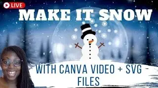Make it snow on a snowman svg with Canva - Draw & Chat