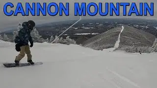 CANNON MOUNTAIN snowboarding day trip