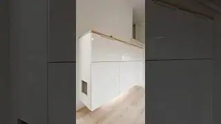 DIY Ikea wall cabinet with cat litter box! #home #ikeadecor #diyinspiration #diyers #catlitter #cat
