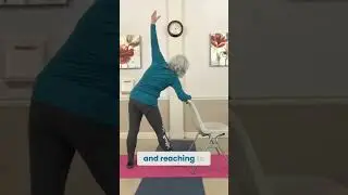 💪 Strong Legs, No Gym! Easy Chair Yoga Triangle 🪑