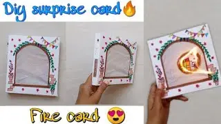 DIY Surprise Card 🔥 Idea Magic Fire Card for Mother Fire Card Reveal Card How To Make At Home