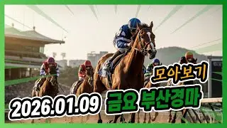 2026년 1월 9일 금요 부산경마 전체경주 모아보기