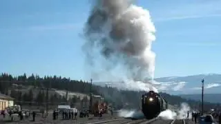 Union Pacific 844 Departs Truckee, CA 4-17-09
