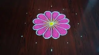 sankarthi special rangoli design 5×3 dot's....