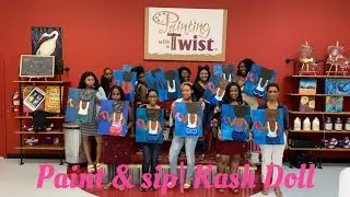 Vlog: Paint & Sip| Saw Kash Doll