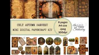 Cult Autumn Harvest digital craft kit presentation