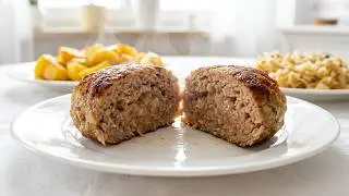 Домашние котлетки в АЭРОГРИЛЕ + картошечка и квашенная жареная капуста