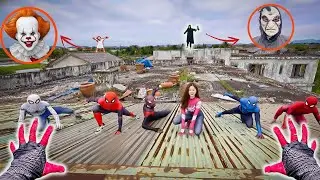 7 SPIDERMAN Vs SMILING WOMAN REAL LIFE ESCAPE 35.0 (Horror Parkour Pov Short) | Epic POV