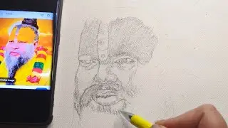 REALISTIC Premanand Govind Sharan Ji Maharaj Drawing | Step by Step Sketch | Neeru Soni Art
