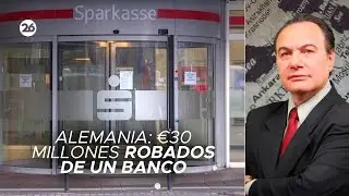 🇩🇪 ALEMANIA | Robaron un banco usando un taladro gigante para perforar la cámara acorazada