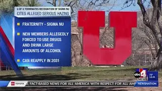University of Utah terminates recognition of Sigma Nu fraternity citing &lsquo;egregious&rsquo; hazing violation