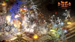 배틀넷 레벨92 조폭네크 파밍 디아블로2 레저렉션 조폭네크/Diablo 2 Resurrected undead army Necromancer farming