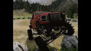 Rock Crawling Mega Mud Trucks on MASSIVE Tractor Tires! BeamNG Drive MP