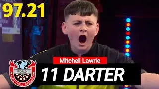 The New Luke Littler?!😱 | 15 Years Old Mitchell Lawrie destroys BDO Number 2