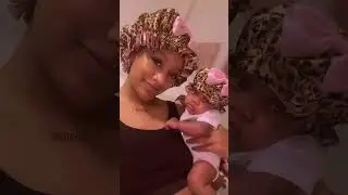 Mom and Baby Show Off Matching Leopard Print Bonnets#matchingoutfits #cutebaby