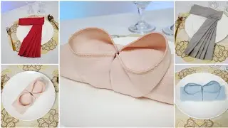 2 BEST AND EASY DESIGN NAPKIN FOLDING with names