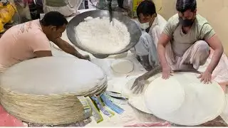Biggest Manda Roti Making | Samosa & Roll Patti Making | Doungh Machine Food Process Technology 