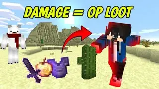 Minecraft But Damage Gives  OP LOOT 🤩