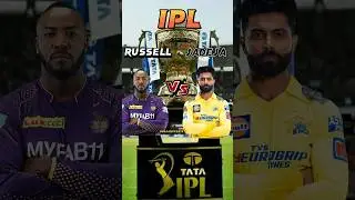 Andre Russell vs Ravindra Jadeja In Ipl ⚡#shorts #youtubeshort #ipl