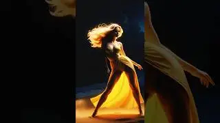 Lady Gaga 🔥 Dancing Fire Girl | Futuristic Neon Data Visuals #LadyGaga #Shorts  #DataVerseLoop