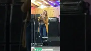 Courtney mason at singing competition. Laurel co fair grounds