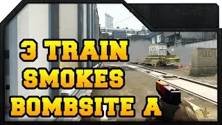 CS:GO -  New de_train - 3 Smokes for Bombsite A