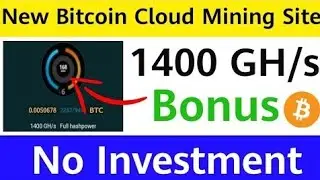 1400GH/s free mining site || new free Bitcoin Mining Site 2020 || running days online 1 days