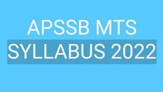#APSSB MTS Syllabus 2022 #arunachalpradesh