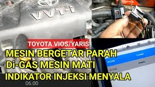 Penyebab Mesin bergetar,mesin pincang,Tidak mau di gas,check engine menyala,Toyota Yaris/Vios