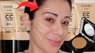 NOVIDADE EUDORA GLAM | CC CREAM SECOND SKIN + NOVO BLUSH