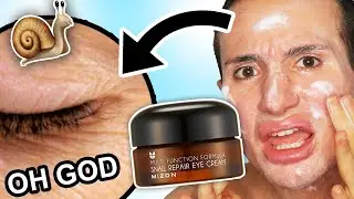 I tried the MIZON SNAIL REPAIR EYE CREAM for ONE WEEK! (this is such a scam 🤡)