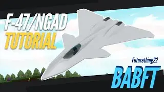 F-47/NGAD Fighter Jet Tutorial (Roblox Build a Boat for Treasure)