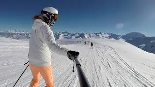 Val Thorens, Méribel, Les Ménuires, Courchevel, Cime Caron 2018