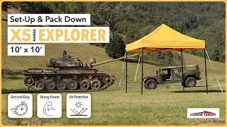 How to Setup and Pack Down an X5 Explorer 10' x 10' Canopy | Extreme Canopy