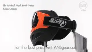 Sly Paintball Mask Profit Series - Neon Orange - Visual 360