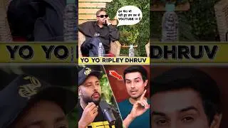 Honey Singh Ripley Dhruv Rathi 😱 Badshah Honey Singh : controversy #trending #shorts