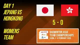 Japan vs Hongkong Day 1 Badminton Asia Team Championships 2026 | Live Badminton Reaction