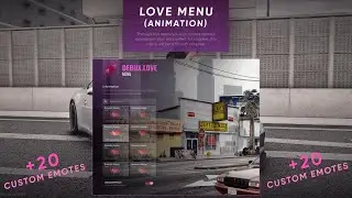 [FIVEM] LOVE MENU (CUSTOM EMOTES)(DebuX)