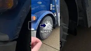 Why do Trucks Have Spikes on Their Wheels? 😳 #cars #truck