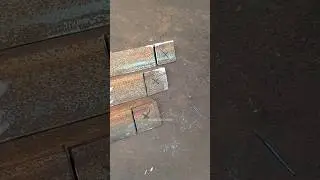 brilliant trick for fabricating thin L-shaped angle iron #welding #welder #fabrication #metalworking