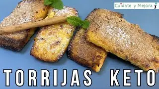 ▷ TORRIJAS KETO ⚡ PICATOSTES KETO  🍪 SIN GLUTEN ⚡ SIN AZÚCAR