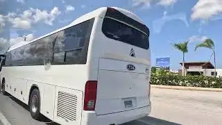 🇩🇴 SHUTTLE BUS RIDE from Punta Cana Airport to the resort | Dominican Republic