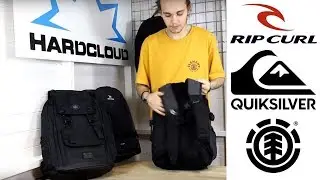 ELEMENT, RIP CURL & QUIKSILVER - TECHNICAL BACKPACK FEATURES