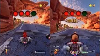 Crash&trade; Team Racing - Max racing in a Dingoes race