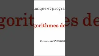#algorithme de tri #shorts