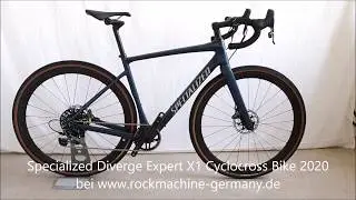 Specialized Diverge Carbon Expert X1 SRAM Force 1 Gravel Cyclocross Bike 2020 Satin Navy/White Mount