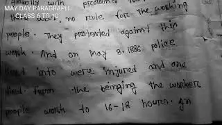 PARAGRAPH  MAY DAY CLASS 6 TO 10...